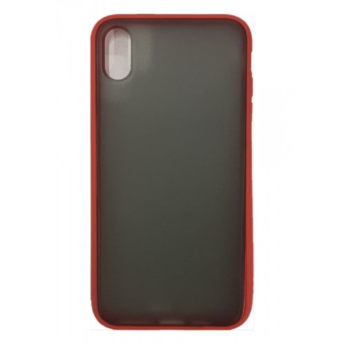 iPhone XS Max Smoke Transparent Twotone Red